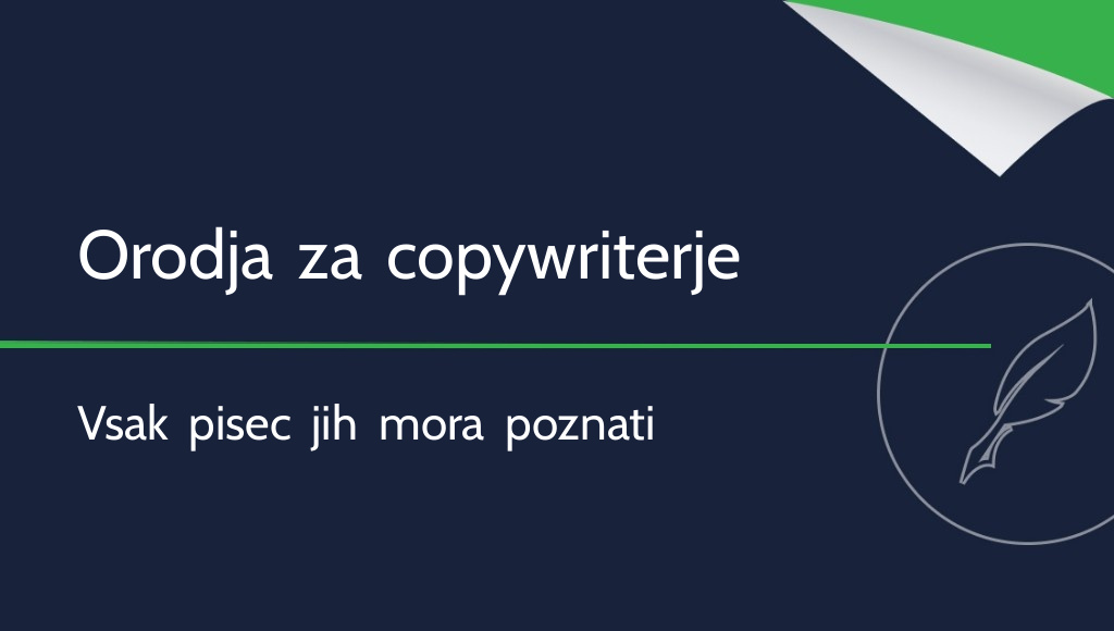 10 orodij za copywriterje, ki jih mora poznati vsak pisec