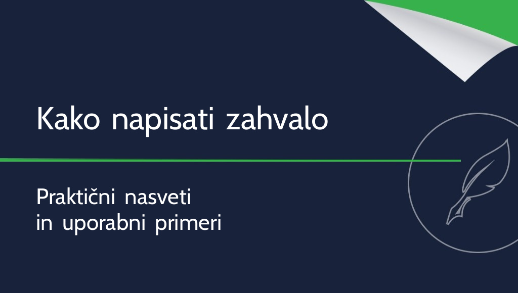 Kako napisati zahvalo? Praktični nasveti