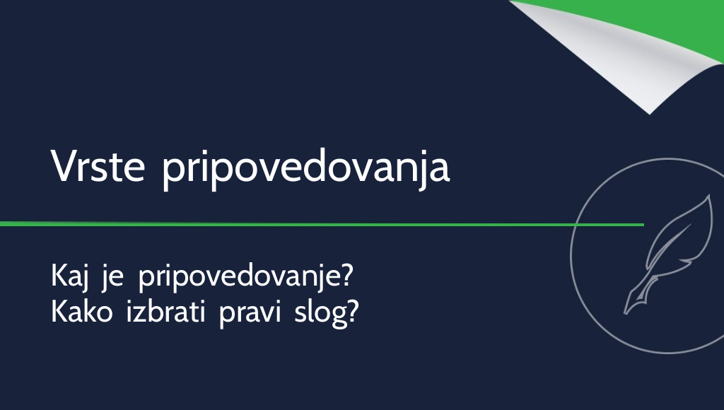 Pripovedovanje – kaj je in katere vrste poznamo?